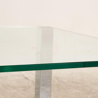 Why Not 1212 Coffee Table in Glass and Silver Metal from Draenert-RQW-1756116