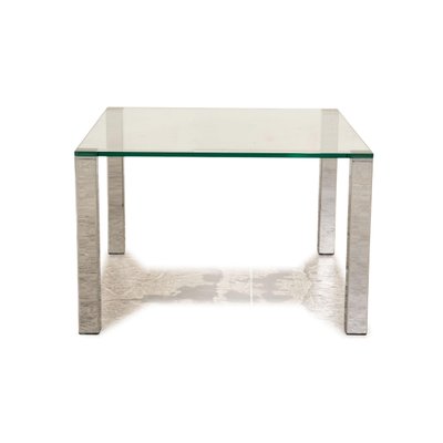 Why Not 1212 Coffee Table in Glass and Silver Metal from Draenert-RQW-1756116