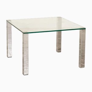 Why Not 1212 Coffee Table in Glass and Silver Metal from Draenert-RQW-1756116