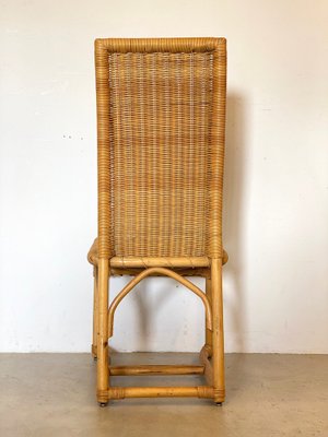 Wicker and Bamboo Chair, 1970s-NPC-1291147