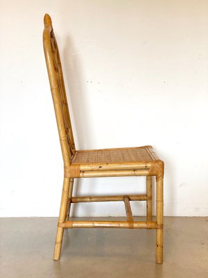 Wicker and Bamboo Chair, 1970s-NPC-1309712