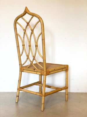 Wicker and Bamboo Chair, 1970s-NPC-1309712