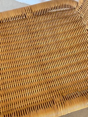 Wicker and Bamboo Chair, 1970s-NPC-1291147