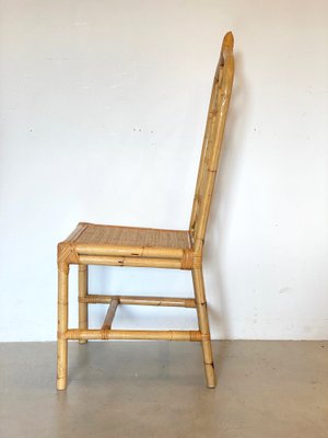 Wicker and Bamboo Chair, 1970s-NPC-1309712