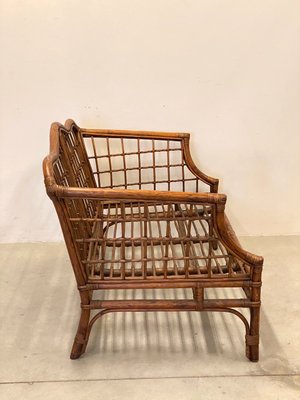 Wicker and Bamboo Sofa, 1970s-NPC-1180538