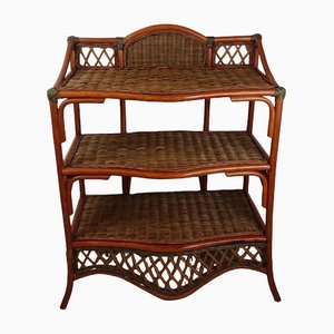 Wicker and Rattan Console Shelf-AJN-1448825