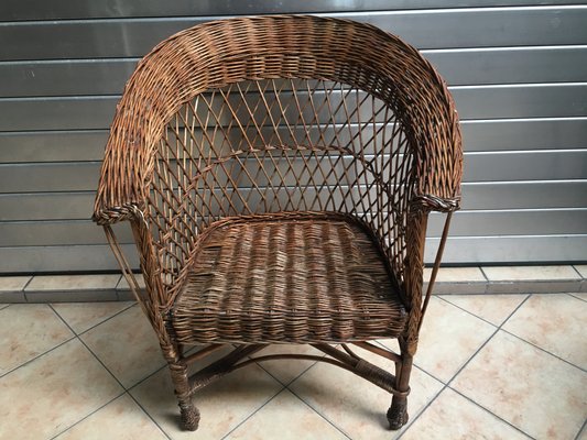 Wicker Armchair, 1960s-WQQ-929114