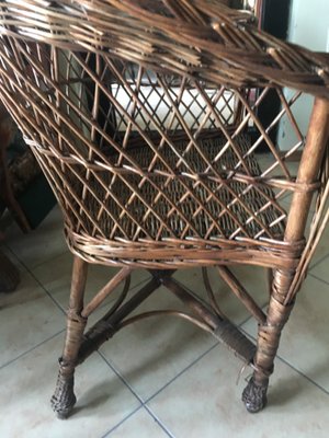 Wicker Armchair, 1960s-WQQ-929114