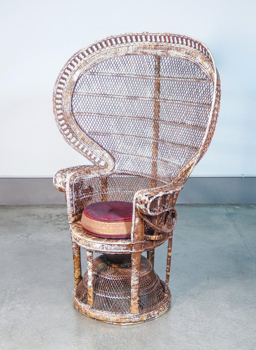 Wicker Armchair by Emmanuelle Pavone