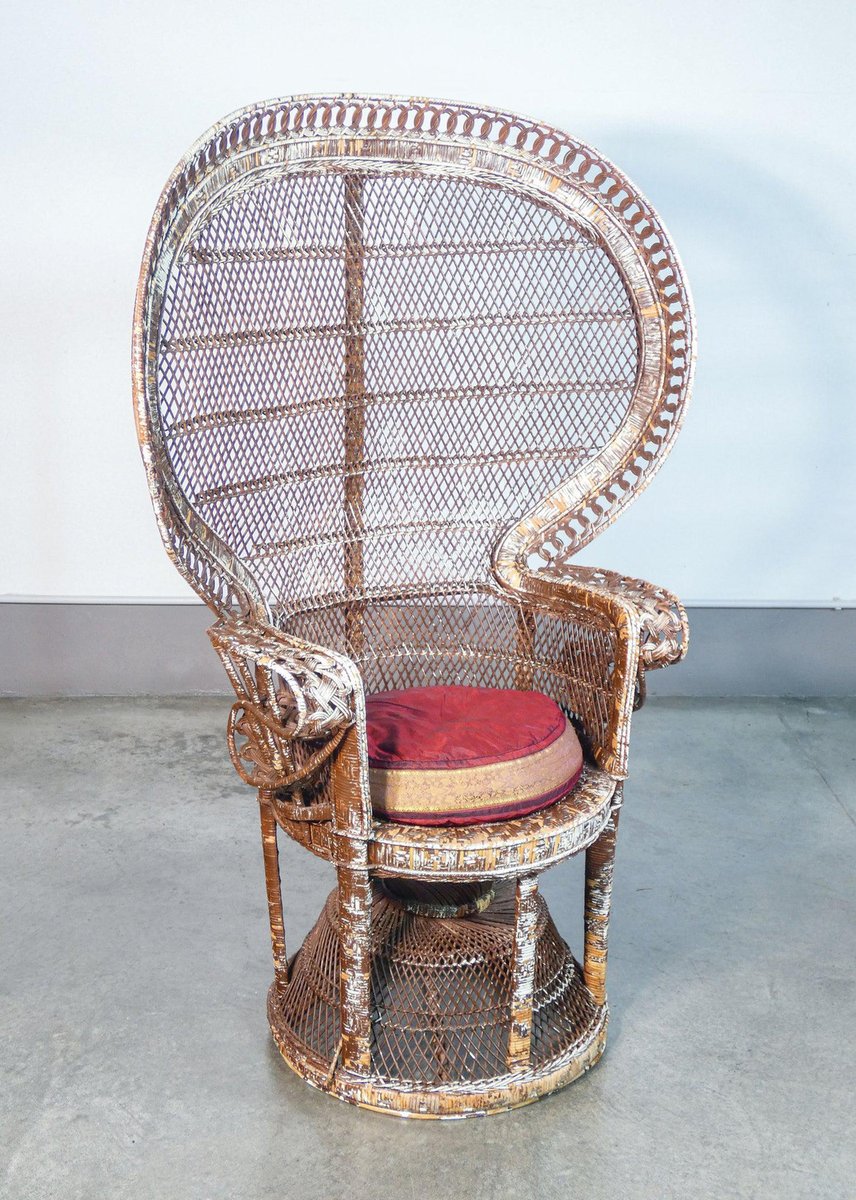 Wicker Armchair by Emmanuelle Pavone