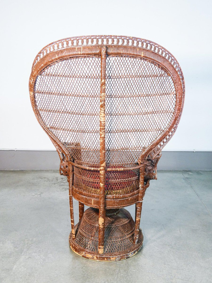 Wicker Armchair by Emmanuelle Pavone