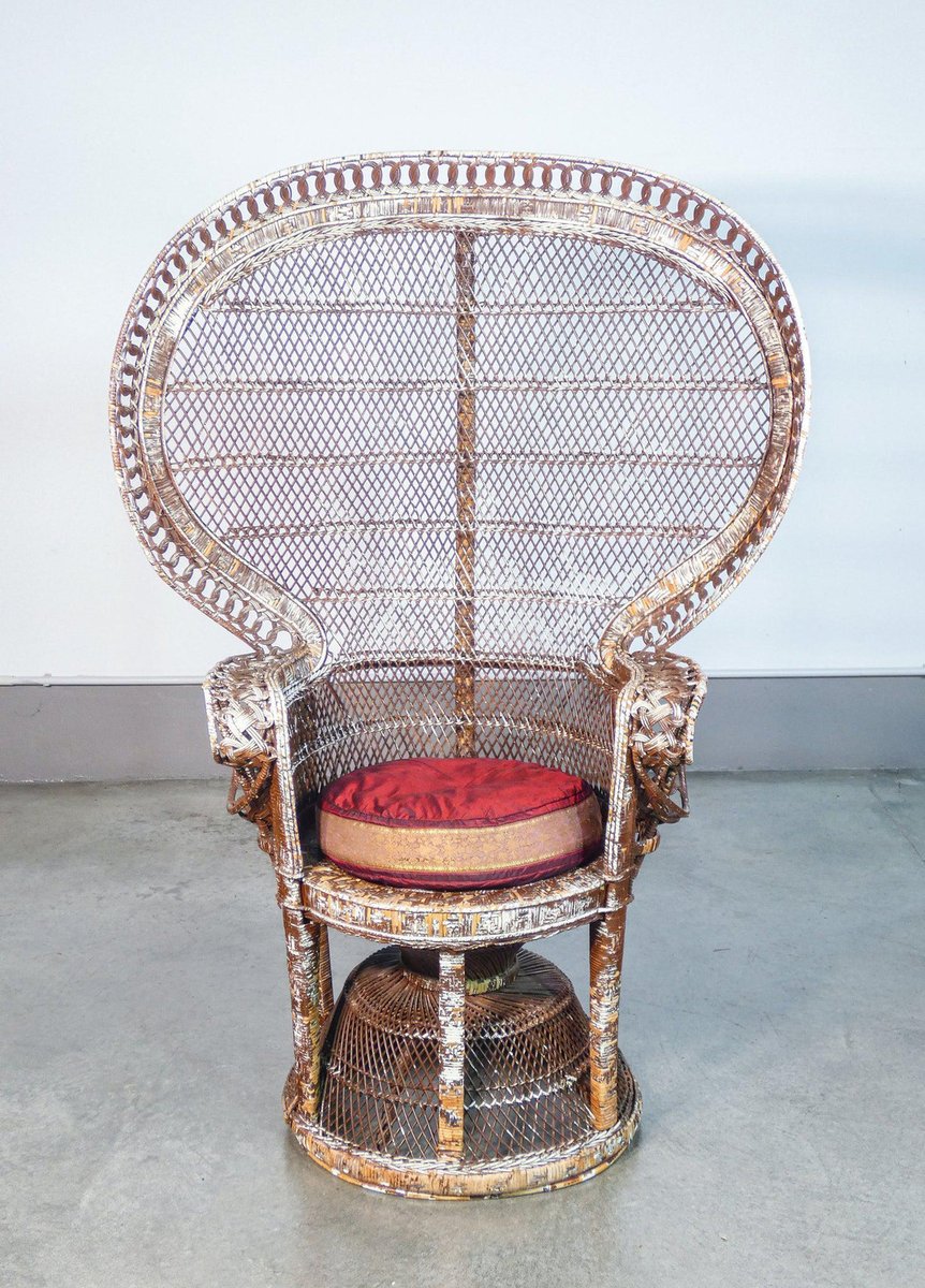 Wicker Armchair by Emmanuelle Pavone