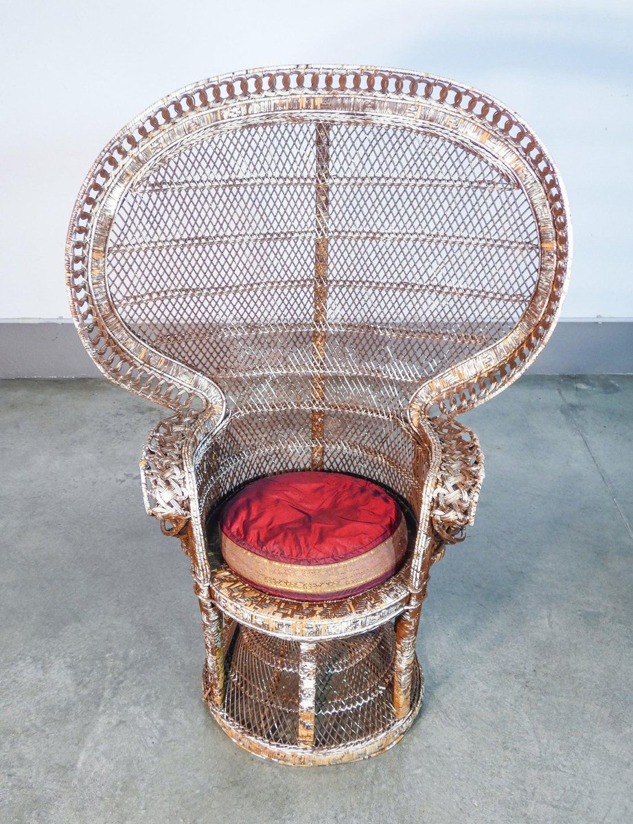 Wicker Armchair by Emmanuelle Pavone