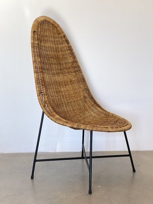 Wicker Armchair in the style of Kertsin Hörlin Holmqvist, 1960s-NPC-1737346