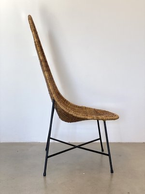 Wicker Armchair in the style of Kertsin Hörlin Holmqvist, 1960s-NPC-1737346