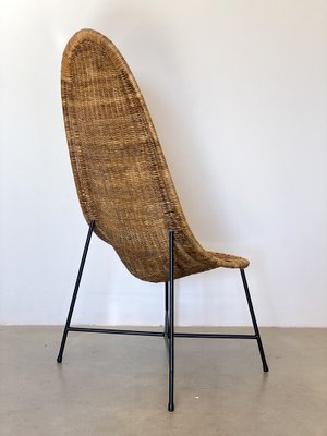 Wicker Armchair in the style of Kertsin Hörlin Holmqvist, 1960s-NPC-1737346