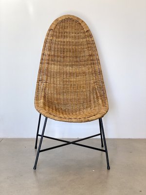 Wicker Armchair in the style of Kertsin Hörlin Holmqvist, 1960s-NPC-1737346