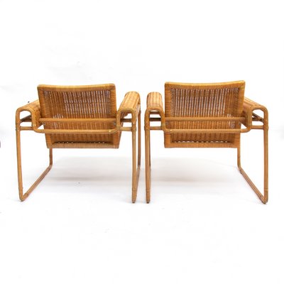 Wicker Armchair in the Style of Marcel Breuer, 1972-QQA-690203