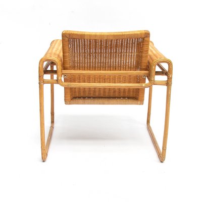 Wicker Armchair in the Style of Marcel Breuer, 1972-QQA-690203