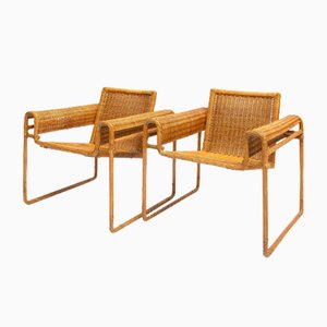 Wicker Armchair in the Style of Marcel Breuer, 1972-QQA-690203