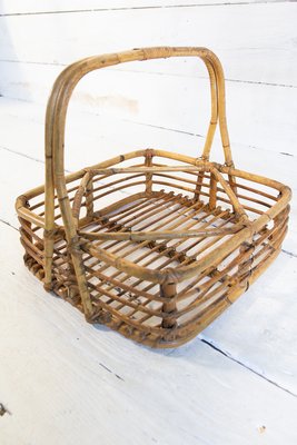 Wicker Basket Set, 1950s, Set of 2-EBW-2017290