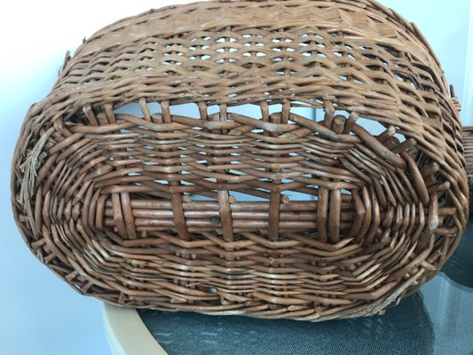 Wicker Baskets, 1970s, Set of 3-WQQ-1209511