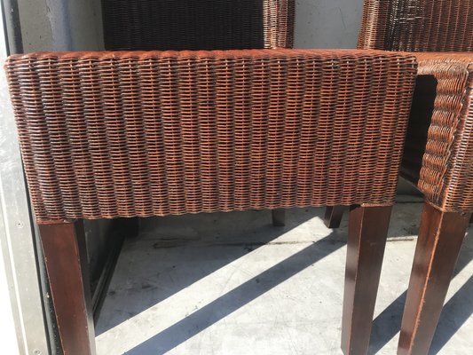 Wicker Chairs by Lloyd Loom, 1970s, Set of 4-WQQ-1401029