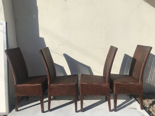 Wicker Chairs by Lloyd Loom, 1970s, Set of 4-WQQ-1401029