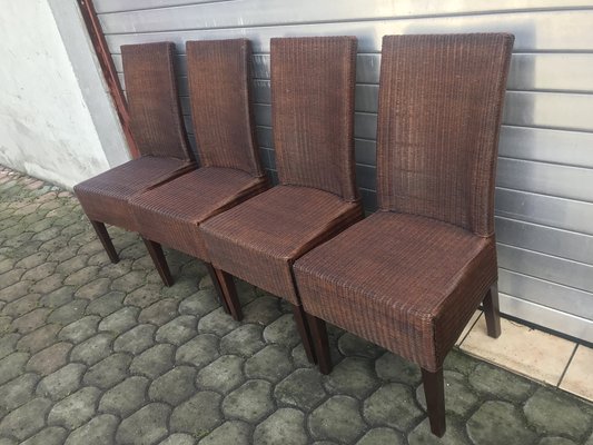 Wicker Chairs by Lloyd Loom, 1970s, Set of 4-WQQ-1401029