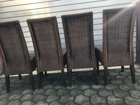 Wicker Chairs by Lloyd Loom, 1970s, Set of 4-WQQ-1401029