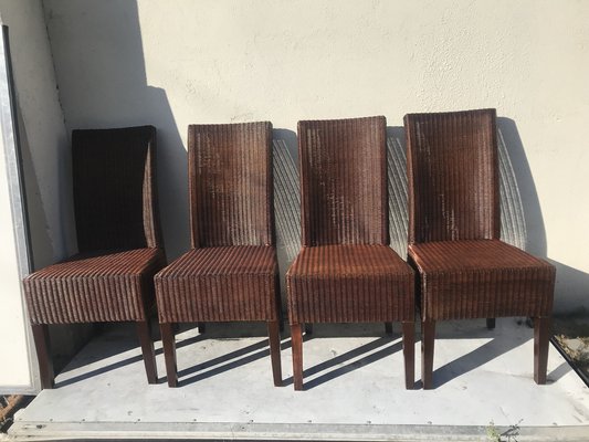 Wicker Chairs by Lloyd Loom, 1970s, Set of 4-WQQ-1401029