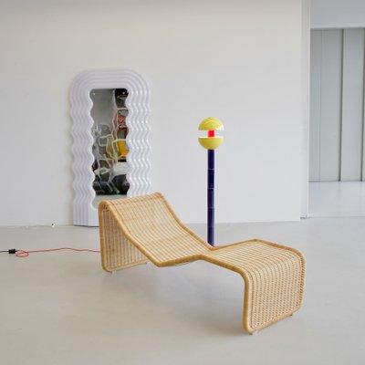 Wicker Chaise Lounge Ps3 by Tito Agnoli for Bonacina, 1964-INL-1740389