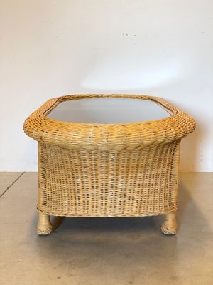 Wicker Coffee Table, 1980s-NPC-1254303