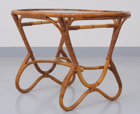 Wicker Coffee Table from Rohé Noordwolde, Holland, 1950s-GCG-1131529