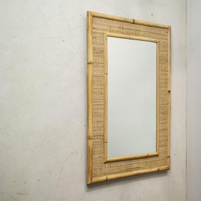 Wicker Mirror, 1960s-JQO-1361722