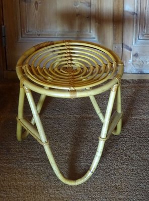 Wicker Side Tables, 1950s, Set of 2-GT-801963