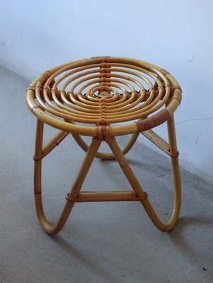 Wicker Side Tables, 1950s, Set of 2-GT-801963