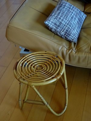 Wicker Side Tables, 1950s, Set of 2-GT-801963