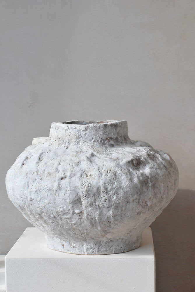 Wide Sandstone Vase by Moïo Studio