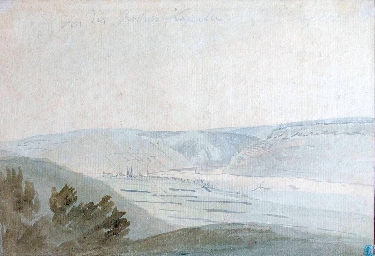 Wide Valley - Watercolor by Anonymous Flemish Master 17th Century 17th century