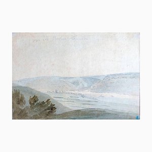 Wide Valley - Watercolor by Anonymous Flemish Master 17th Century 17th century-ZCI-756224