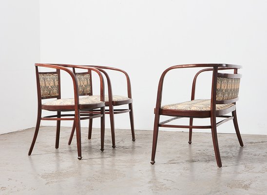 Wiener Secession Seating Set by Otto Wagner for Mundus Austria, 1903, Set of 3-BPT-1749721