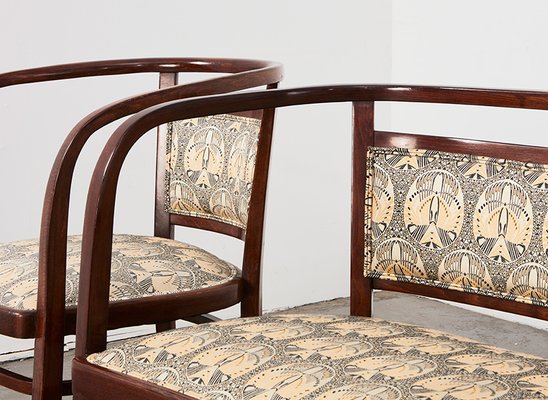 Wiener Secession Seating Set by Otto Wagner for Mundus Austria, 1903, Set of 3-BPT-1749721