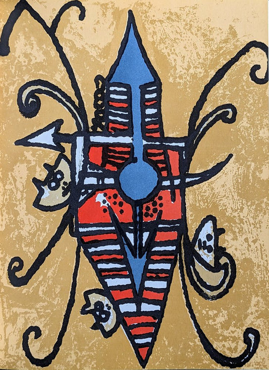 Wifredo Lam, Surrealist Composition 1, Original Lithograph, 1979