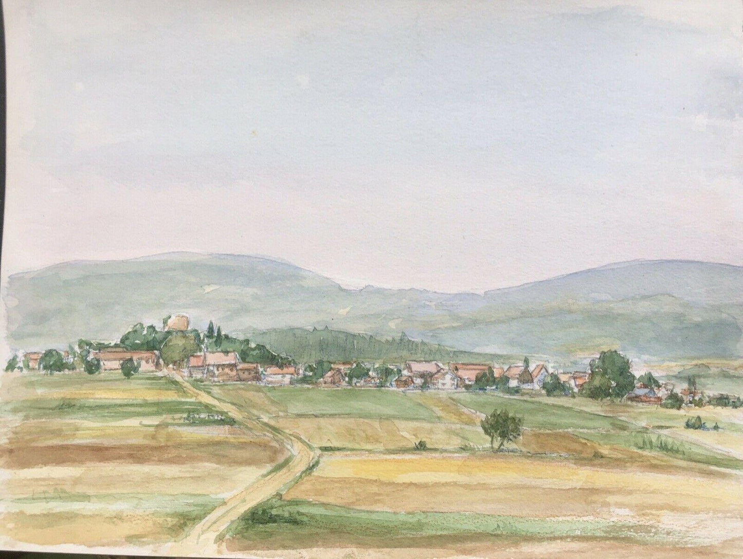 Wilhelm Hagemüller, 1916-2011, Jesberg B3 North Hesse, Watercolor