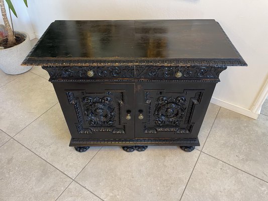 Wilhelminian Black Sideboard Cabinet-PXE-1783213