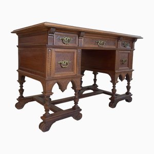 Wilhelminian Brown Desk Secretary-PXE-2019629