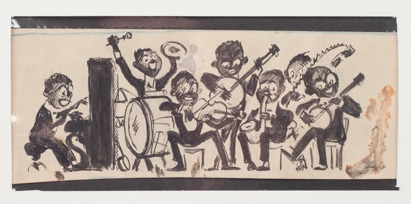 Willem Van Hasselt, Musicians, China Mixed Media On Paper, 1930s-ZCI-802972