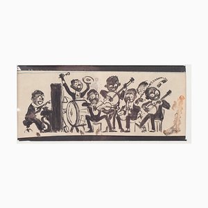 Willem Van Hasselt, Musicians, China Mixed Media On Paper, 1930s-ZCI-802972