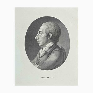 William Bromley, Portrait of Heinrich Füssli, Original Etching, 1810-ZCI-1379314